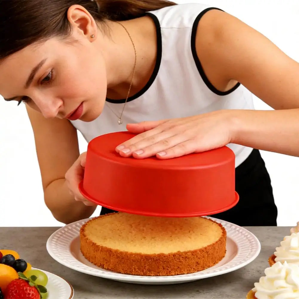 Silicone Cake Mold 6 & 8 Inch | Non-Stick Reusable Baking Pan