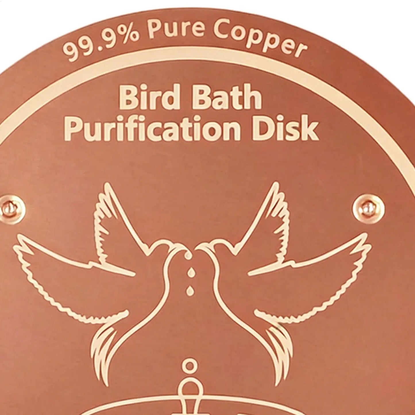 Copper Bird Bath Purification Disk | Garden Water Cleaner