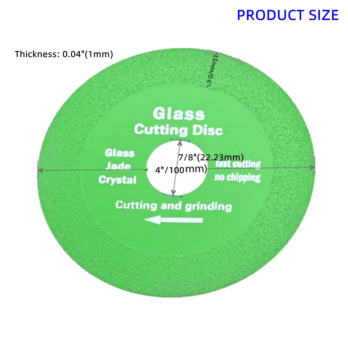 5-Pack Diamond Cutting Discs 100/115mm Brazed Saw Blade Angle Grinder