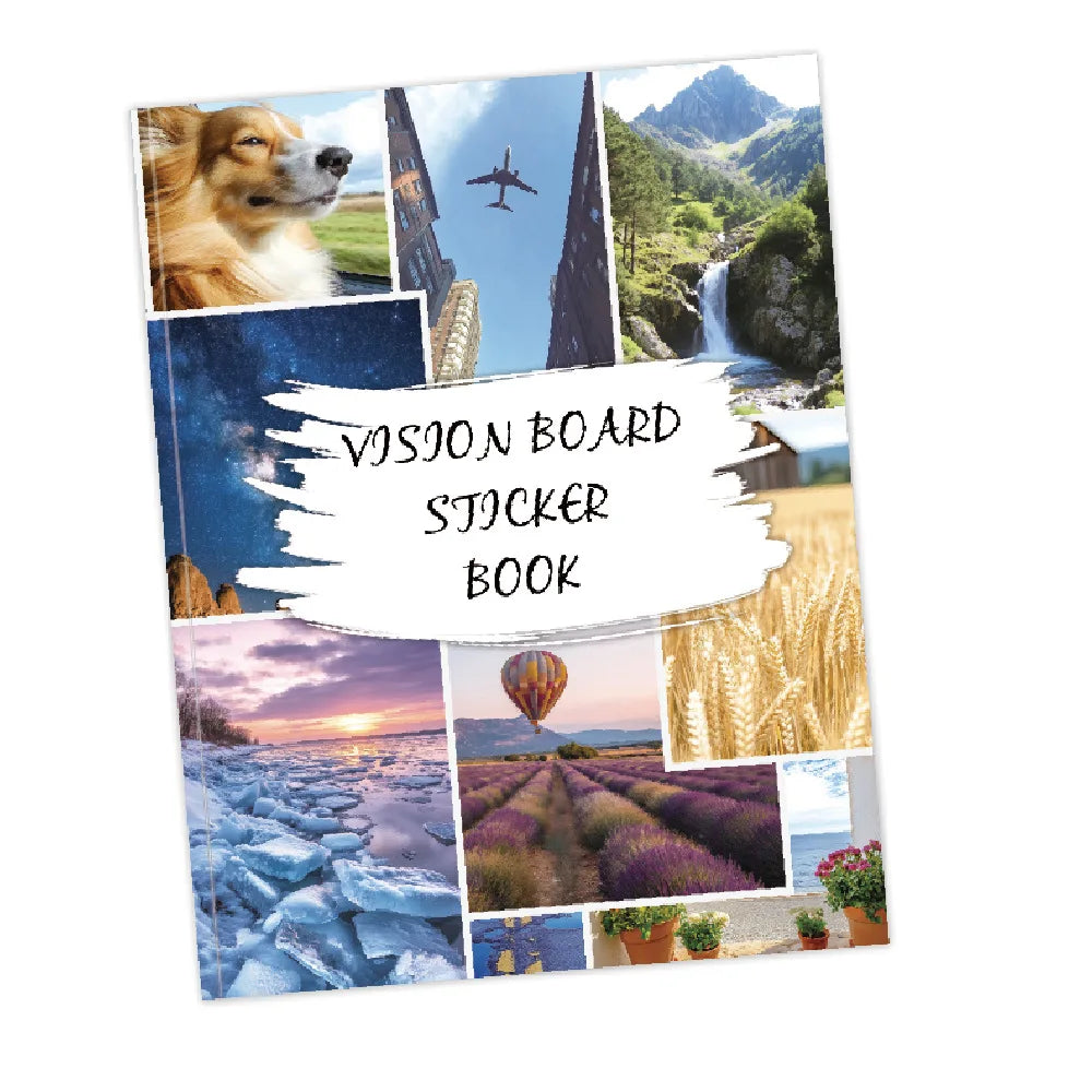 Bview Art Vision Board Dream Life Inspiration Stickers Cutouts Book