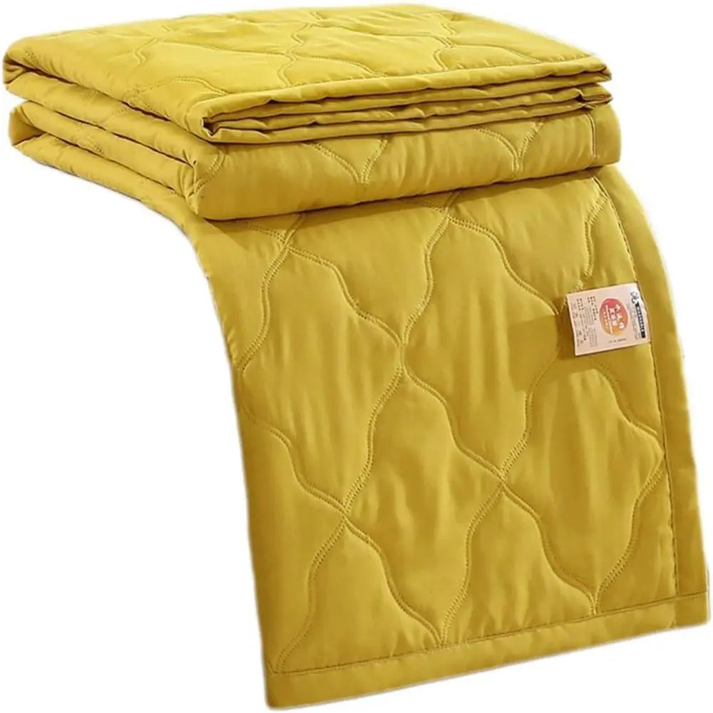 New Double Sided Cooling Blanket Skin-Friendly Cold Effect Conditioning Quilt Breathable Solid Color Cooler Quilt Peaceful Pleasures Health and Wellness