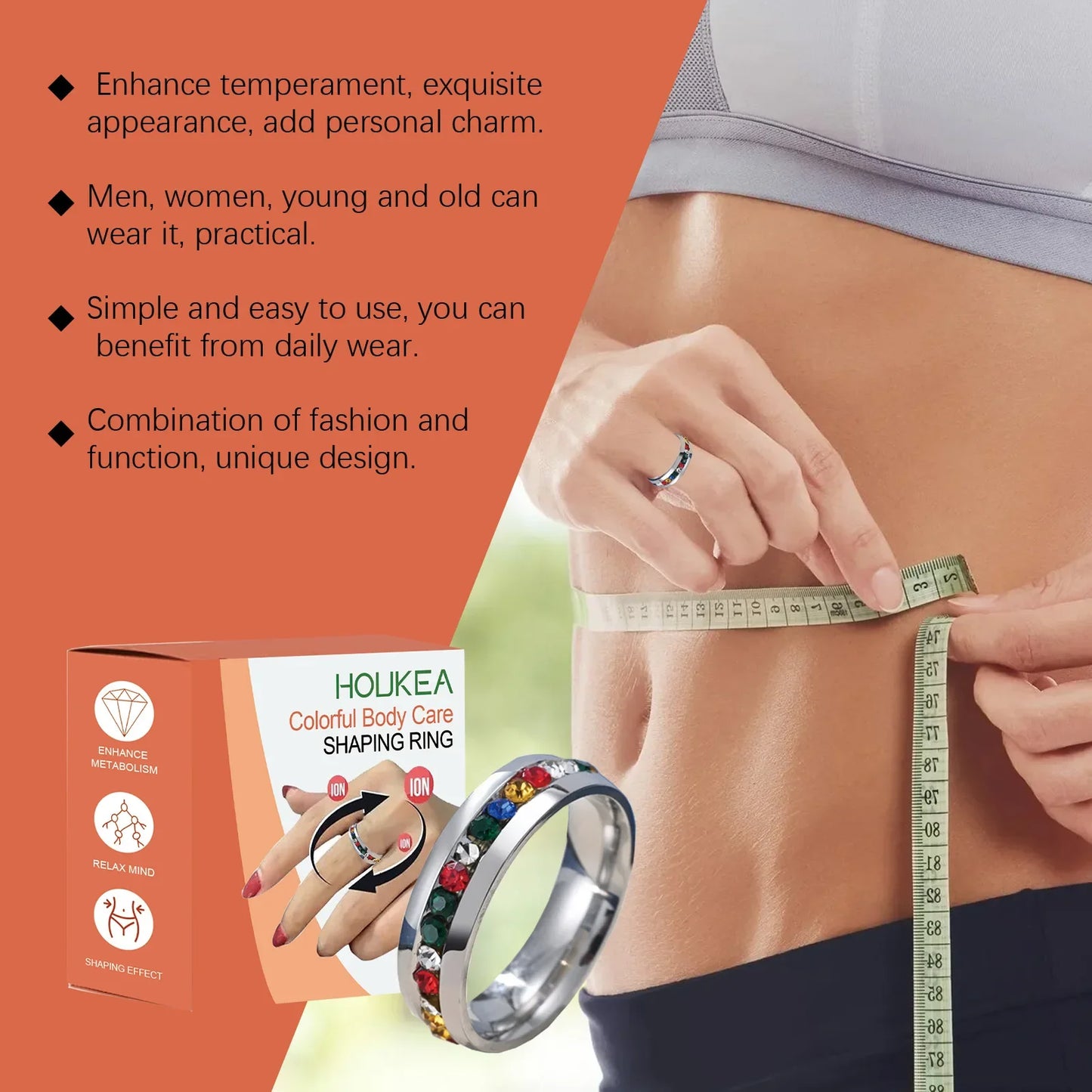 HOUKEA Slimming Ring – Blood Circulation & Body Shaper