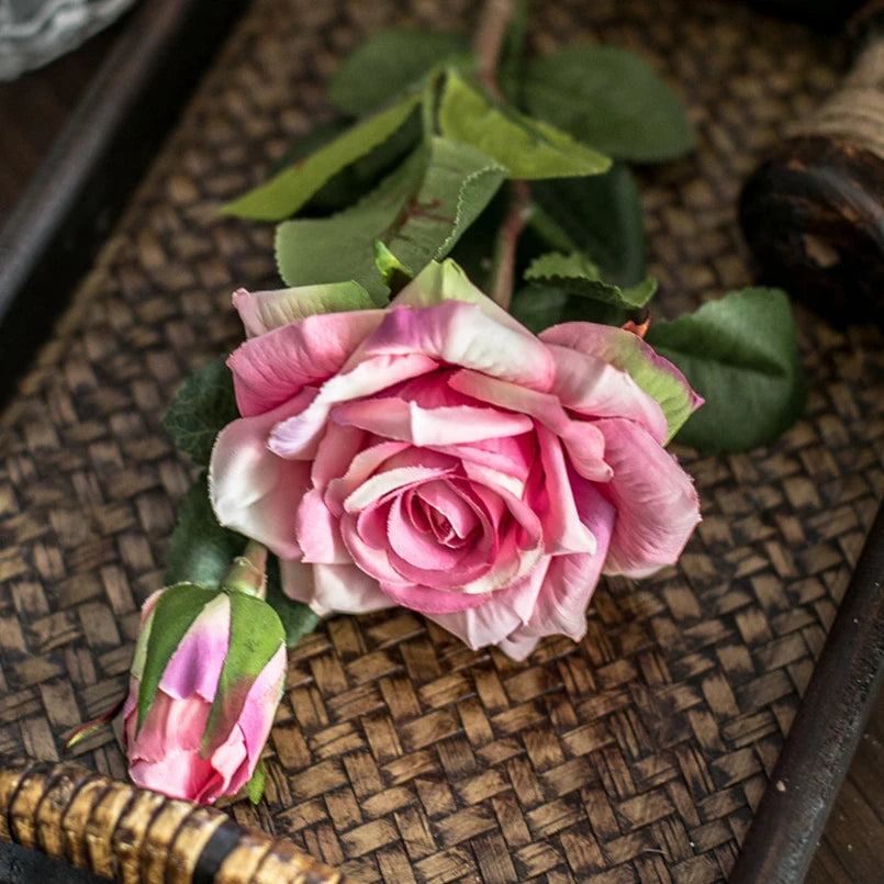 Artificial Silk Rose Bouquet for Home & Wedding Decor