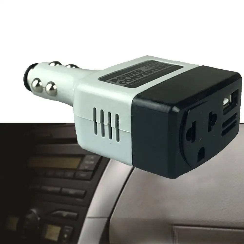 12V 24V DC to AC 220V Portable Car Power Inverter Adapter Plug Converter with USB on-board charger Peaceful Pleasures Health and Wellness