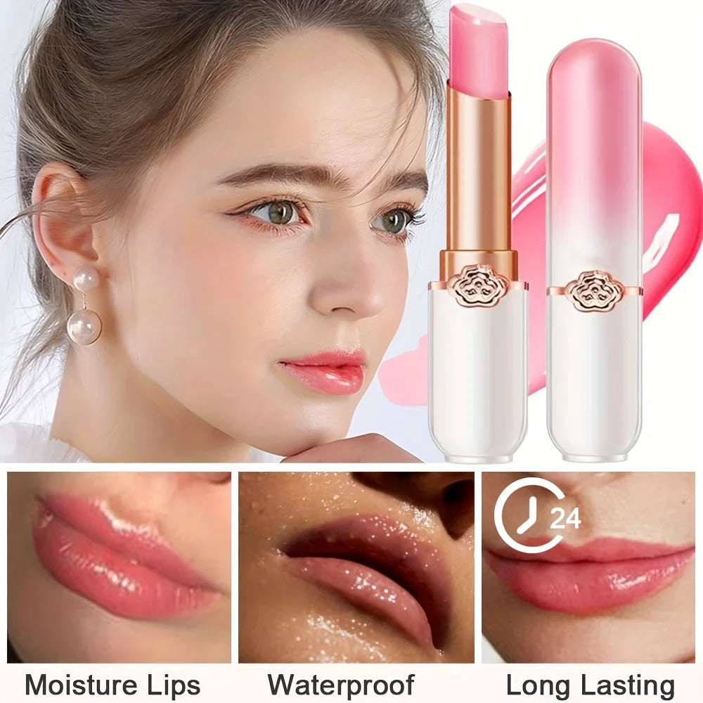 Color-Changing Lipstick Jelly Lipstick Moisturizing Waterproof Long-Lasting Moisturizing 3g Peaceful Pleasures Health and Wellness