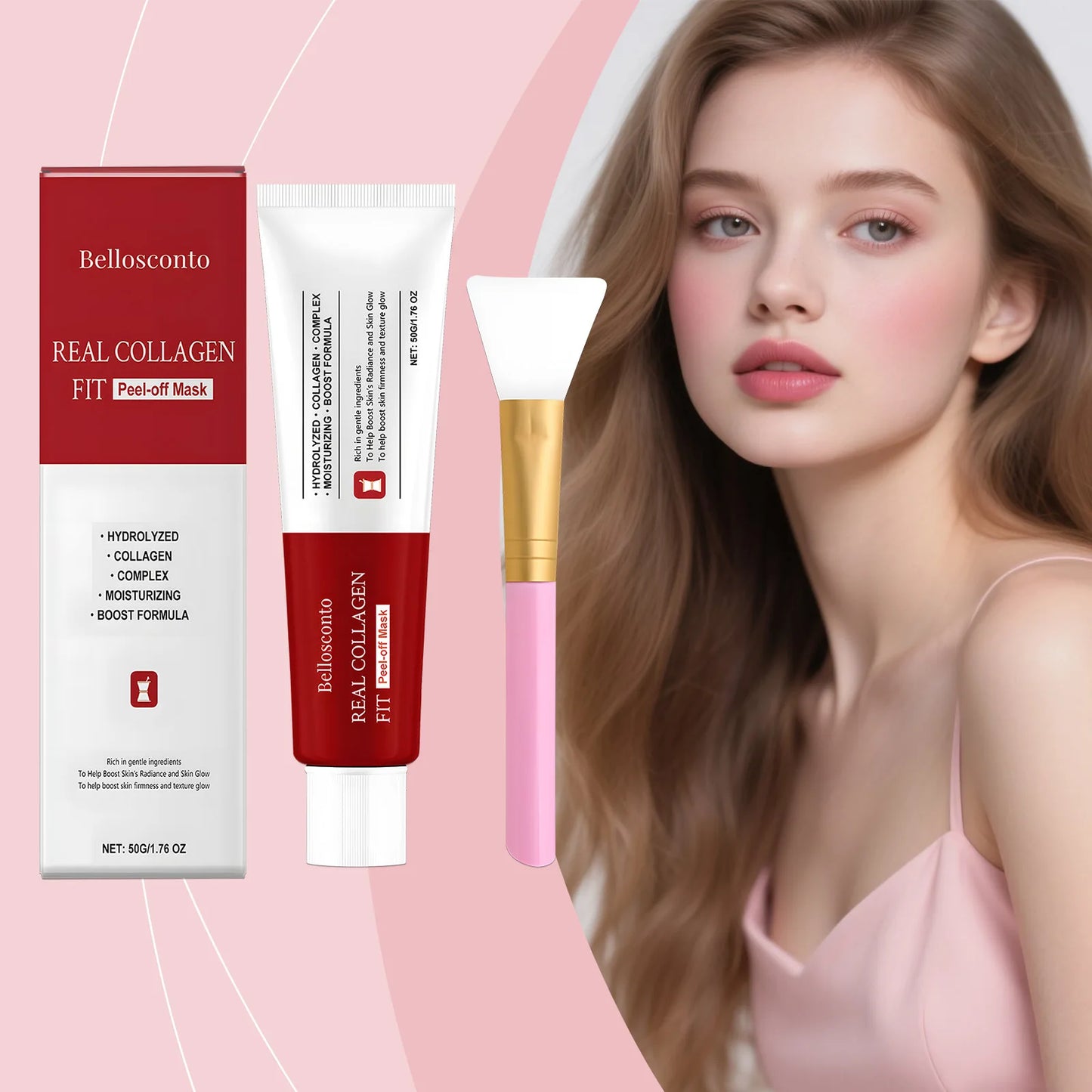 Collagen Peel Off Mask Clean Pores Exfoliating Remove Blackheads Reduce Oil Brighten Dull Skin Moisturize Smooth Skins Face Mask Peaceful Pleasures Health and Wellness