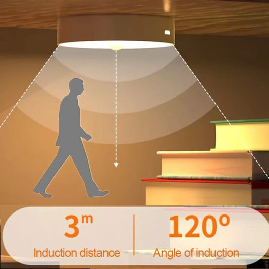 USB Rechargeable Motion Sensor Night Light | Wireless LED Lamp Motion Sensor Night Light Peaceful Pleasures Health and Wellness