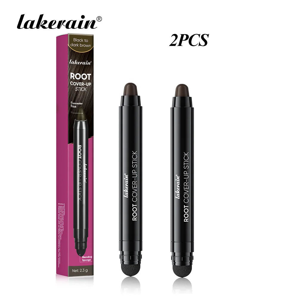 Lakerain Hair Dye Pen Men Women Precise Gray Coverage Stick Smudge-Resistant Long-Lasting Makeup Smooth Application Dye Stick Peaceful Pleasures Health and Wellness P2 x 2
