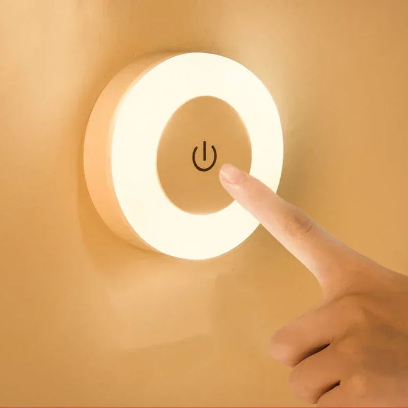 Magnetic LED Night Light – Touch Sensor & USB Rechargeable Lamp LED Night Light Peaceful Pleasures Health and Wellness Warm White
