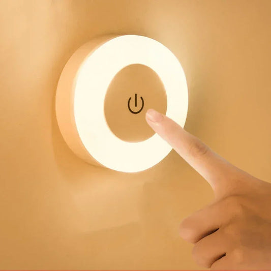 Magnetic LED Night Light – Touch Sensor & USB Rechargeable Lamp LED Night Light Peaceful Pleasures Health and Wellness Warm White