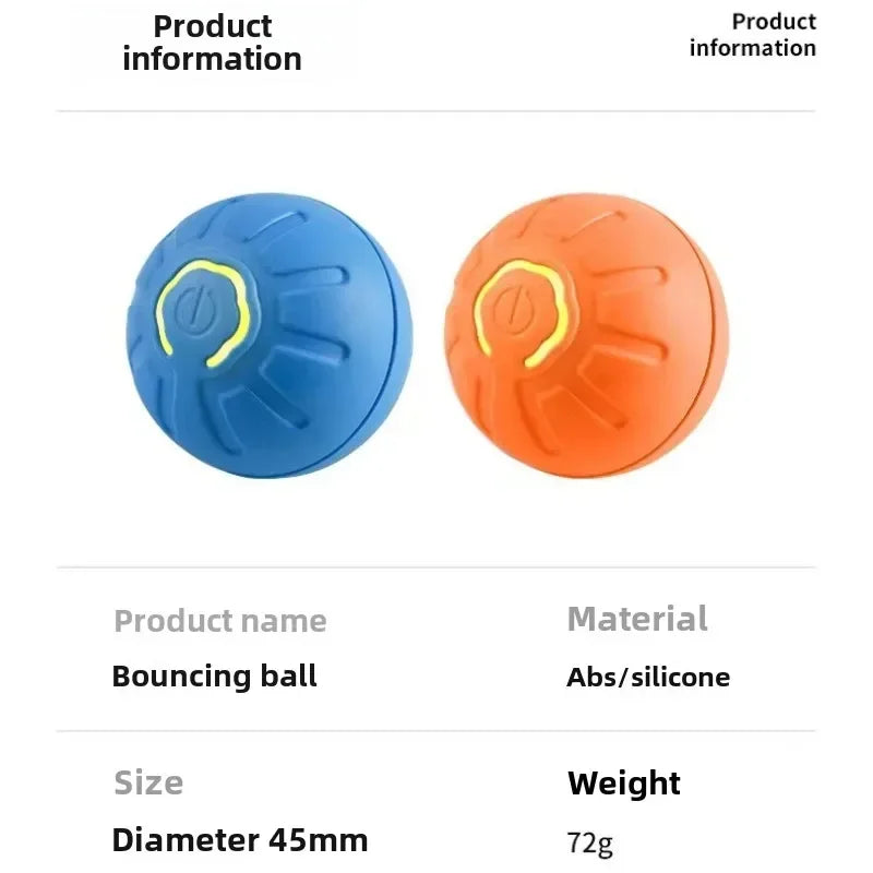 Smart Interactive Dog Ball Toys, Bouncing Rolling Gravity Ball for Pet Training, Plush Chew Toys for Puppy Small Large Dogs, Peaceful Pleasures Health and Wellness