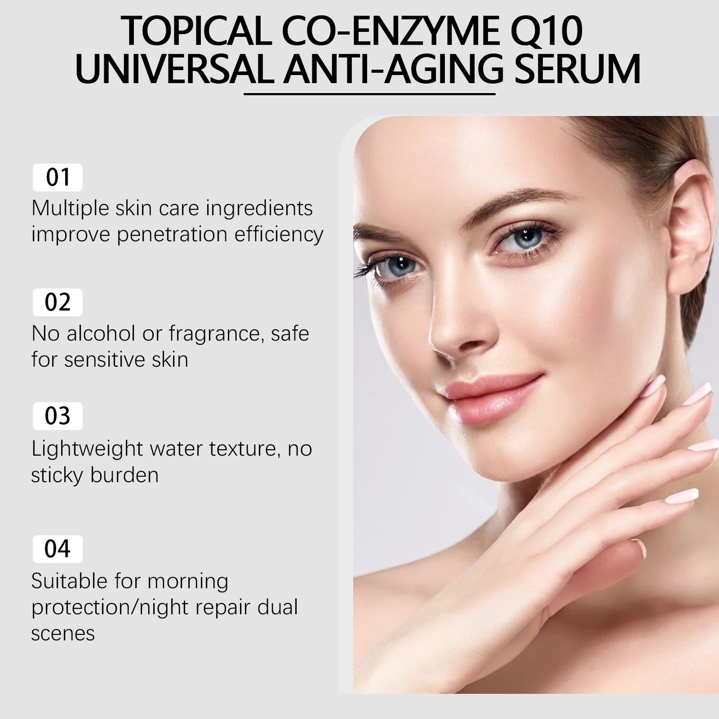 CoQ10 Face & Neck Firming Anti-Aging Serum – Lifts & Tightens