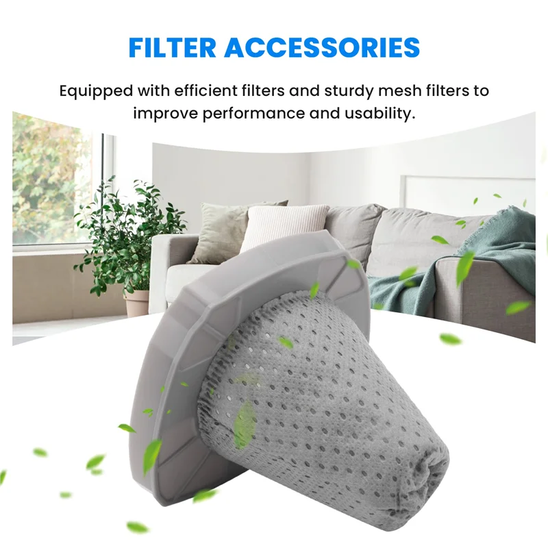 A36T-4 Pcs Cleaner Filter For EUREKA Nes215a Sweeping Robot Accessories Filter Cleaner Parts Replacement Peaceful Pleasures Health and Wellness