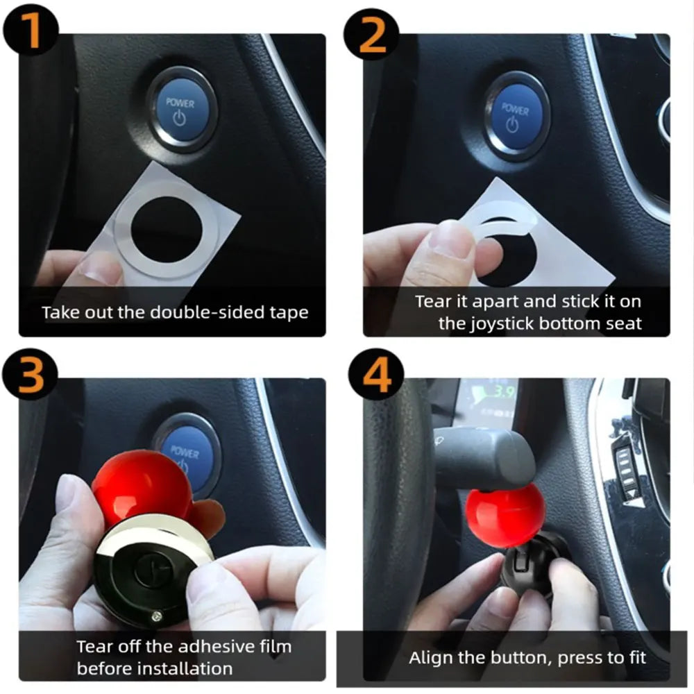 Lucky Number Billiard Ball Car Start Button Cover | DIY Decor