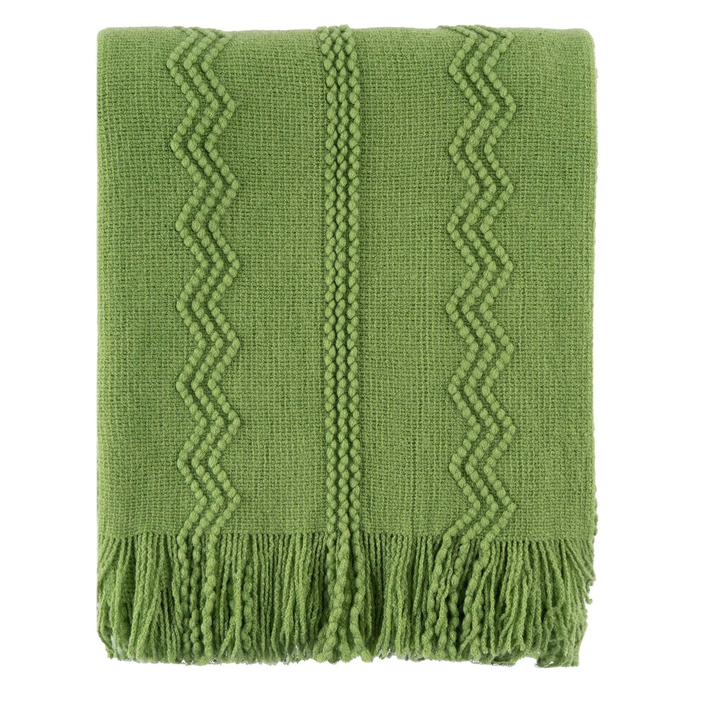 Battilo Olive Green Throw Blanket for Bed Couch Plaid Knitted Throws Cozy Lightweight Sofa Blanket for Spring Living Room Decor Peaceful Pleasures Health and Wellness Green 127x152cm