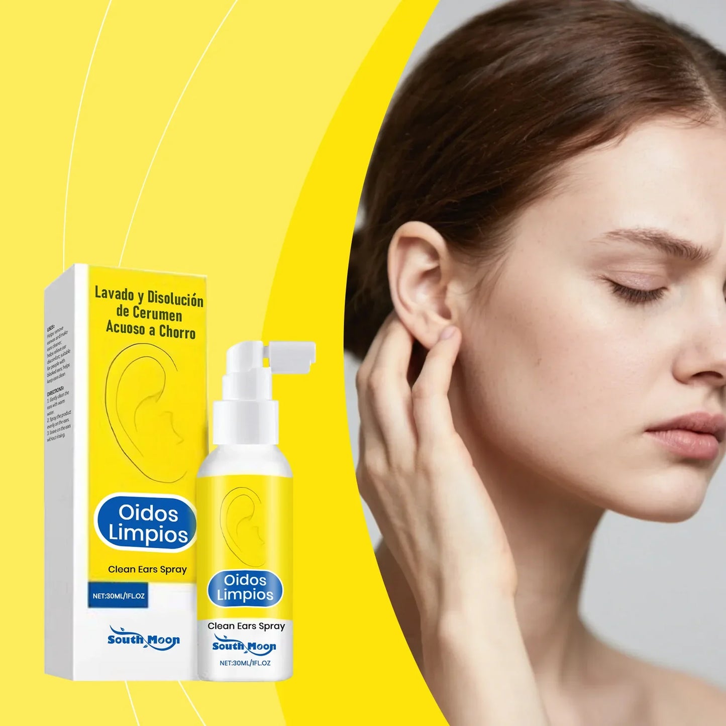 South Moon Ear Care Spray – Earwax Cleansing & Nourishing 30ml