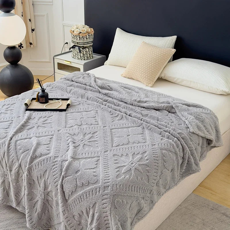 Europe Floral Lightweight Bed Blanket Soft Throw Blanket Super Premium Flannel Fleece Blanket All Season Use Peaceful Pleasures Health and Wellness Blanket Gray A 100 X 150cm Throw L