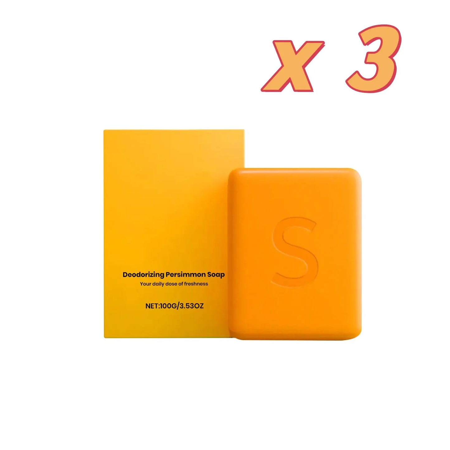 Persimmon Body Brightening Cleansing Soap 100g | Handmade Bar