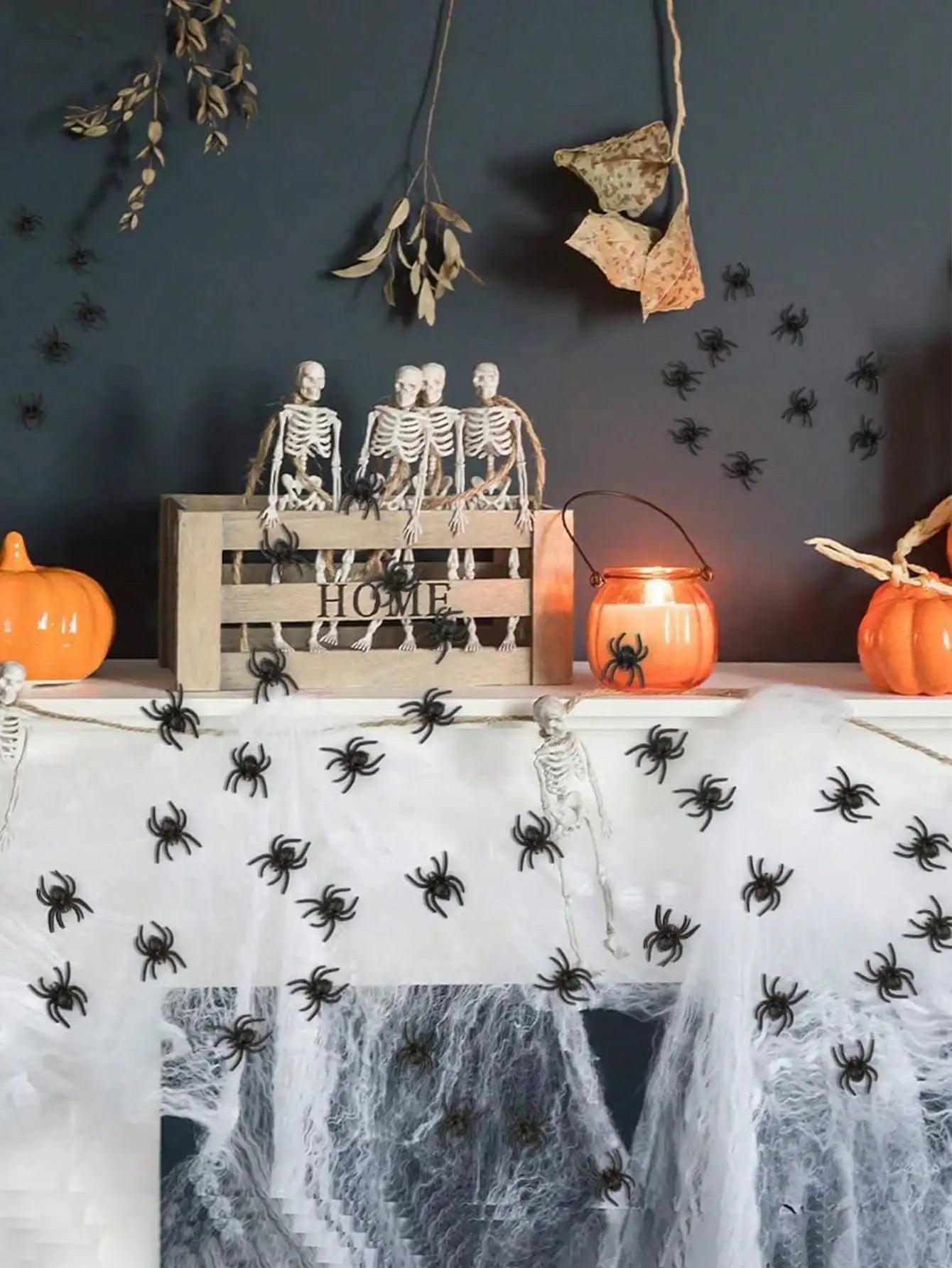 Realistic Plastic Spider Toys – Halloween Prank Props 20/50 PCS