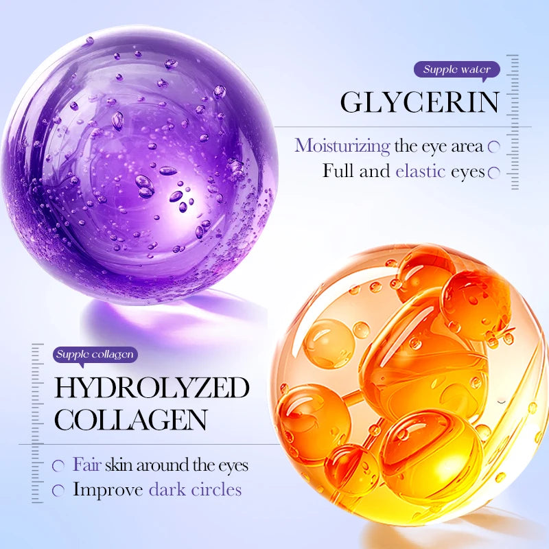 80pcs BIOAQUA Retinol Crystal Collagen Eye Mask Anti Dark Circles Anti-Wrinkles Moisturizing Anti-Aging Eye Patches Skin Care Peaceful Pleasures Health and Wellness