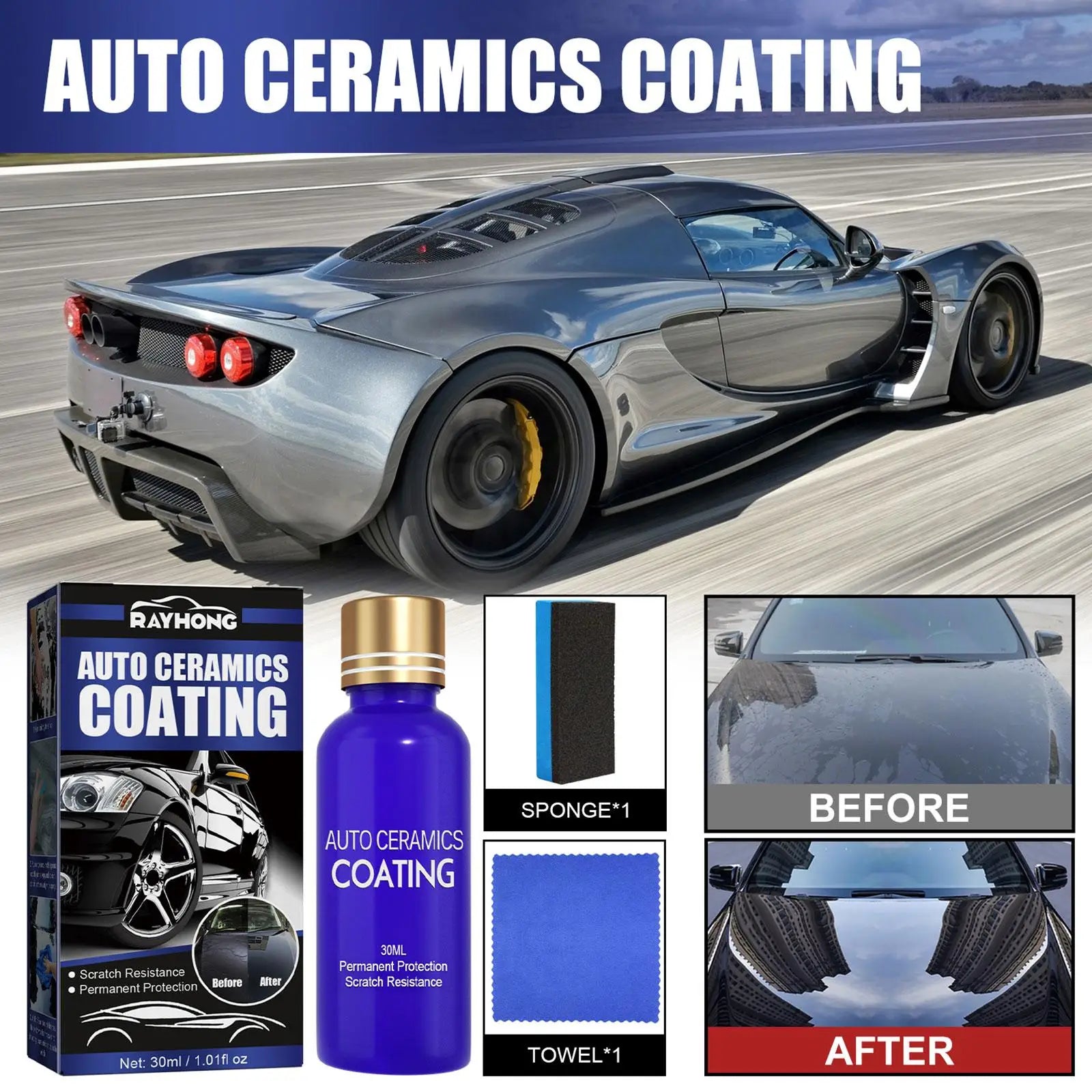 Nano-coating Car Maintenance Liquid for Paint Care Peaceful Pleasures Health and Wellness