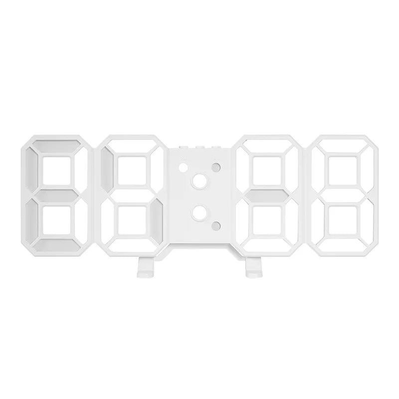 Modern LED Digital Wall Clock Triple Alarm Temperature Display