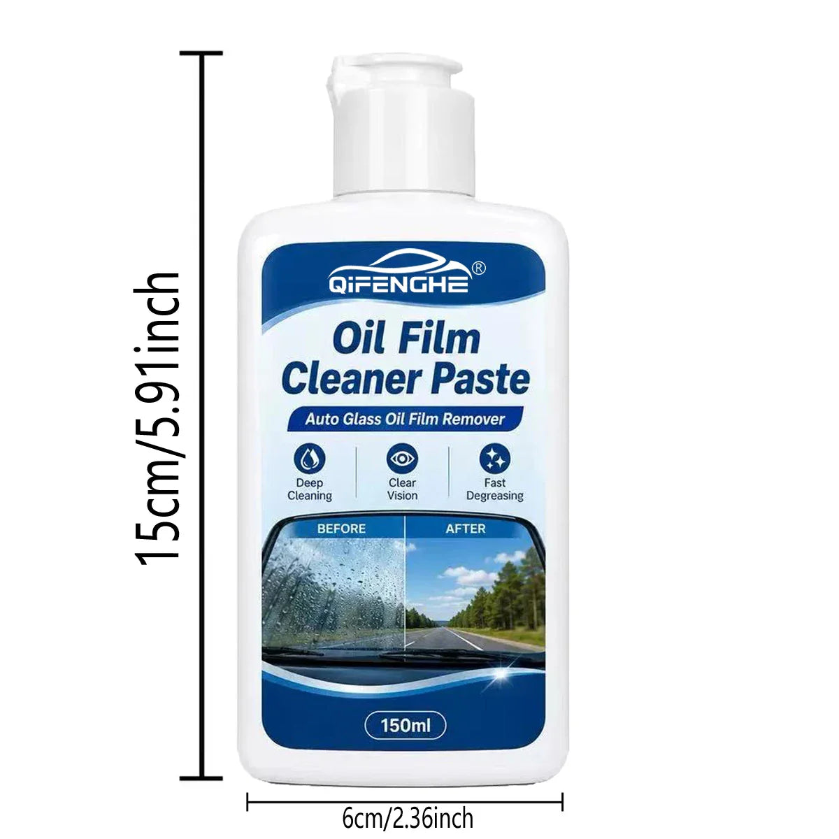 Car Glass Oil Film Cleaner Paste 150ml | Windshield Degreaser