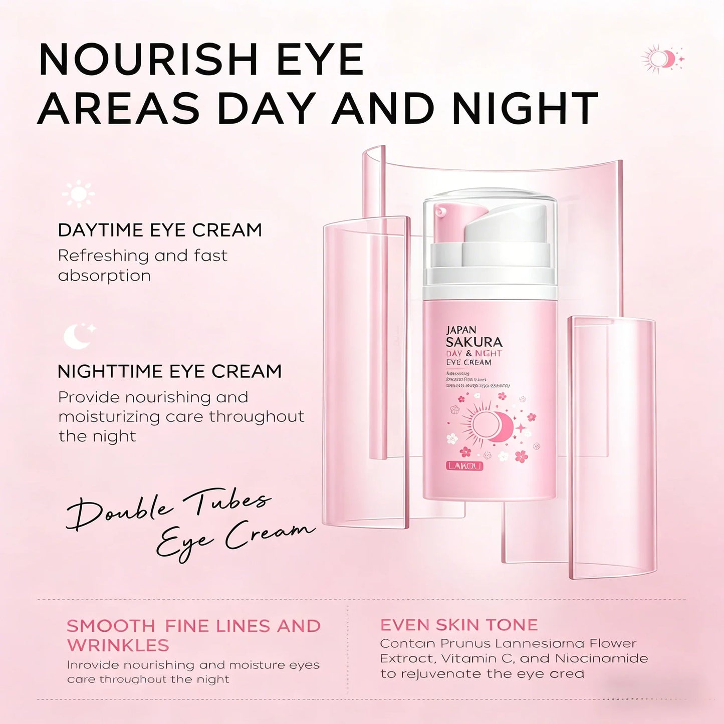 LAIKOU Sakura Day & Night Eye Cream – Anti-Aging & Hydrating