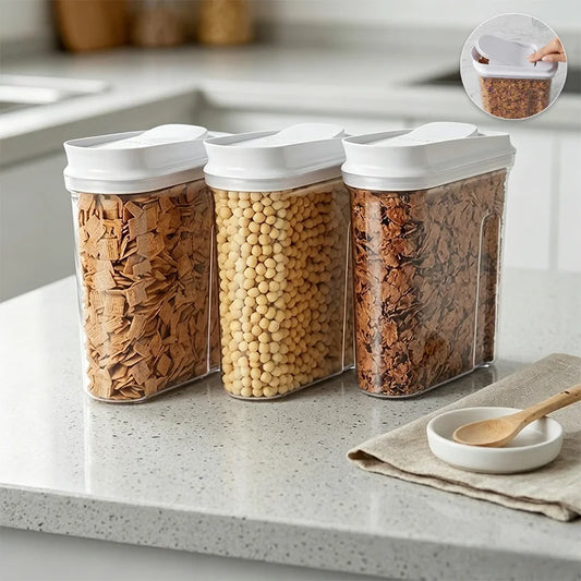 Airtight Food Storage Containers – Clear Plastic Pantry Organizers Food Storage Containers Peaceful Pleasures Health and Wellness