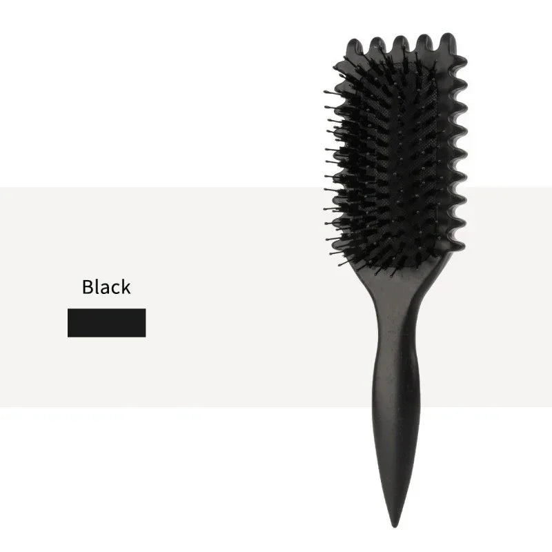 Curling Hair Styling Brush for Men & Women – Salon Quality Peaceful Pleasures Health and Wellness black