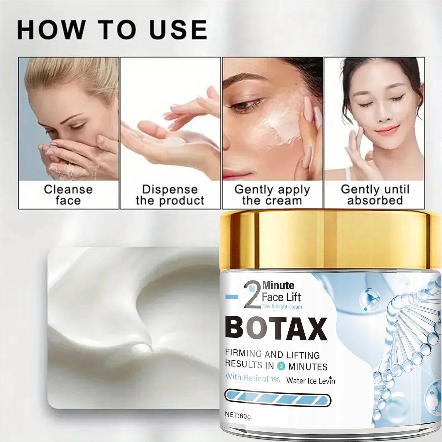 BOTAX 1% Retinol Face Cream – Tea Tree Oil & Bee Venom Retinol Face Cream Peaceful Pleasures Health and Wellness