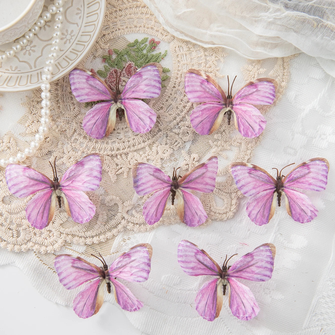 Artificial Fluorescent Butterfly Decorations 20/40 PCS – DIY