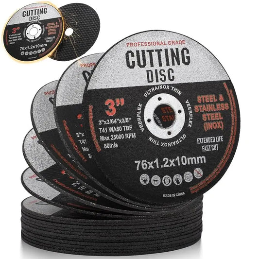 Y51A-16Pack Cutting Discs Cutting Disc 76Mm Wood And Metal Cutting Discs Flex Discs For Angle Grinders 76 Mm Fan Disc Peaceful Pleasures Health and Wellness As Shown
