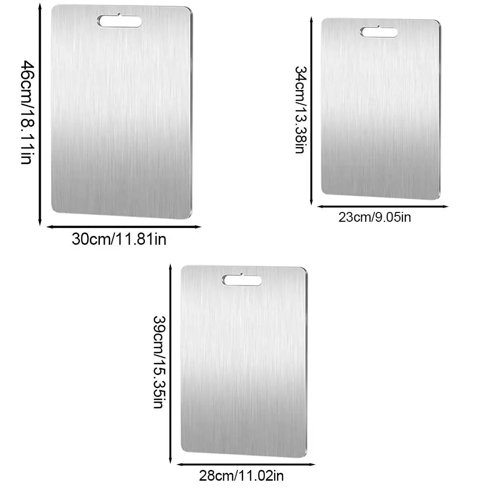 304 Stainless Steel Cutting Board – Mildew-Proof Kitchen Board