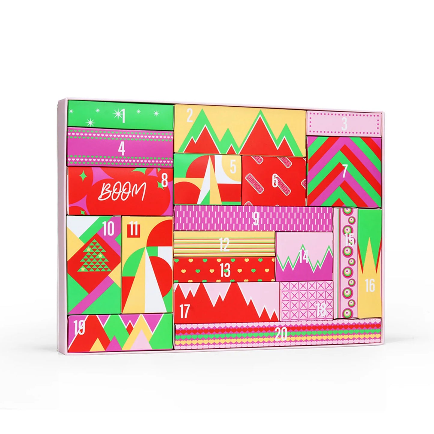 Christmas Advent Calendar Makeup Gift Set | 20-Piece Countdown Box