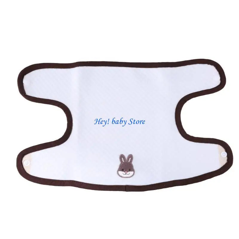 3-Pack Cartoon Cotton Baby Bibs & Waist Stool Cover Set