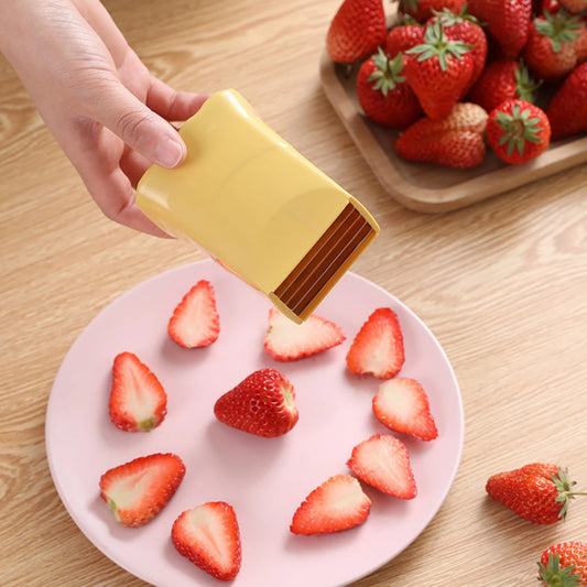 Cup Slicers Fruit Slicers Egg Slicers Stainless Steel Strawberry Slicers Banana Cutter Fruit And Vegetables Cutter Kitchen Peaceful Pleasures Health and Wellness