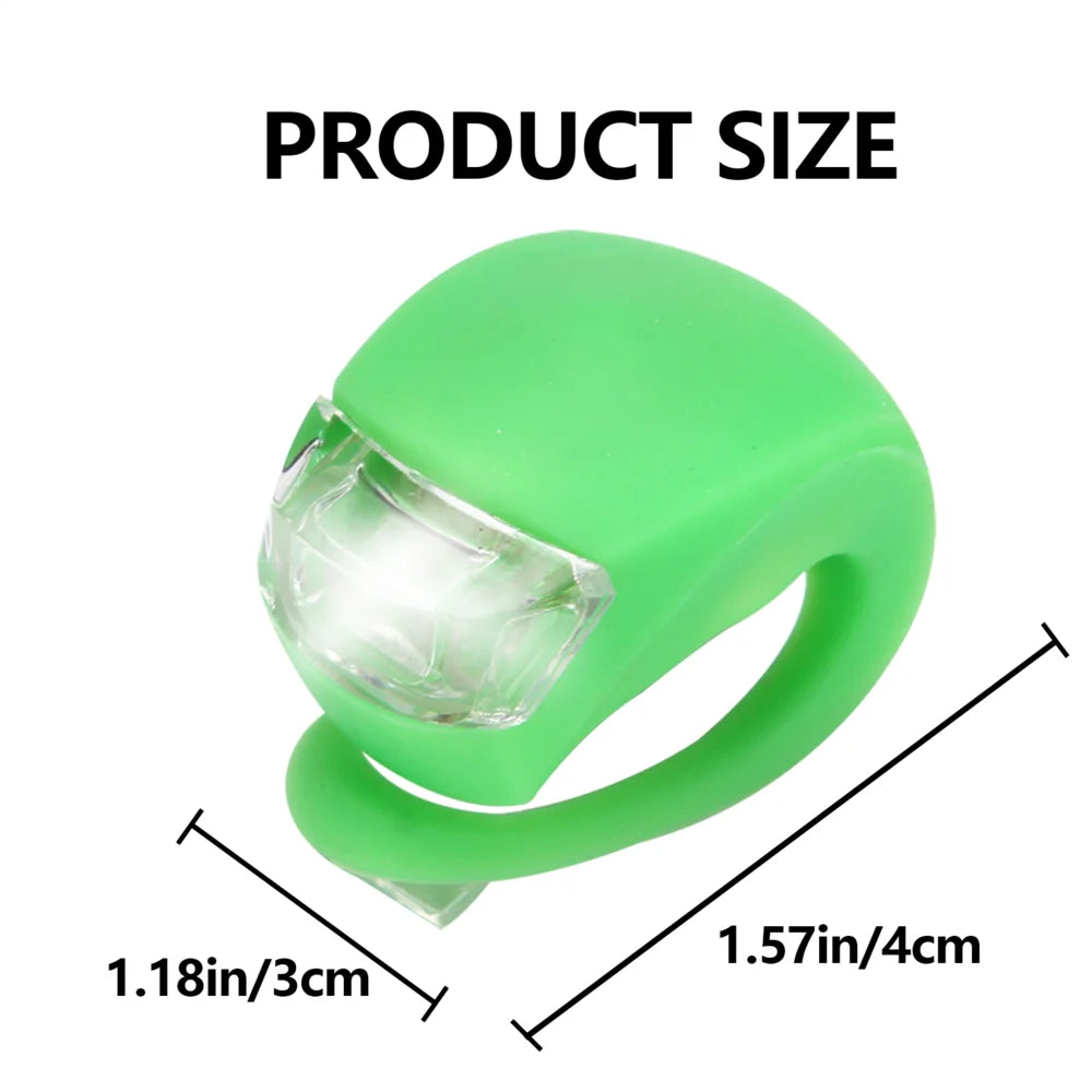 LED Bike Lights Waterproof Bicycle Head Front Light Cycling Wheel Flash Rear Lamp Night Warning Taillight Bicycle Accessories Peaceful Pleasures Health and Wellness Green