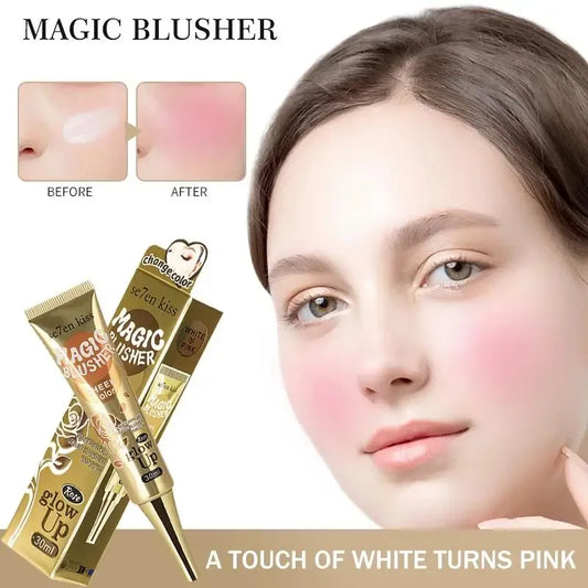 Se7en Kiss Color-Change Blush Cream – Waterproof Liquid Blusher Liquid Blush Cream Oasis Select