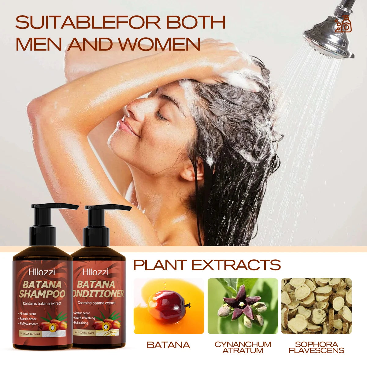 Batana Shampoo and Conditioner, thick foam, fresh fragrance, super cleaning power, smooth and moisturizing. Peaceful Pleasures Health and Wellness