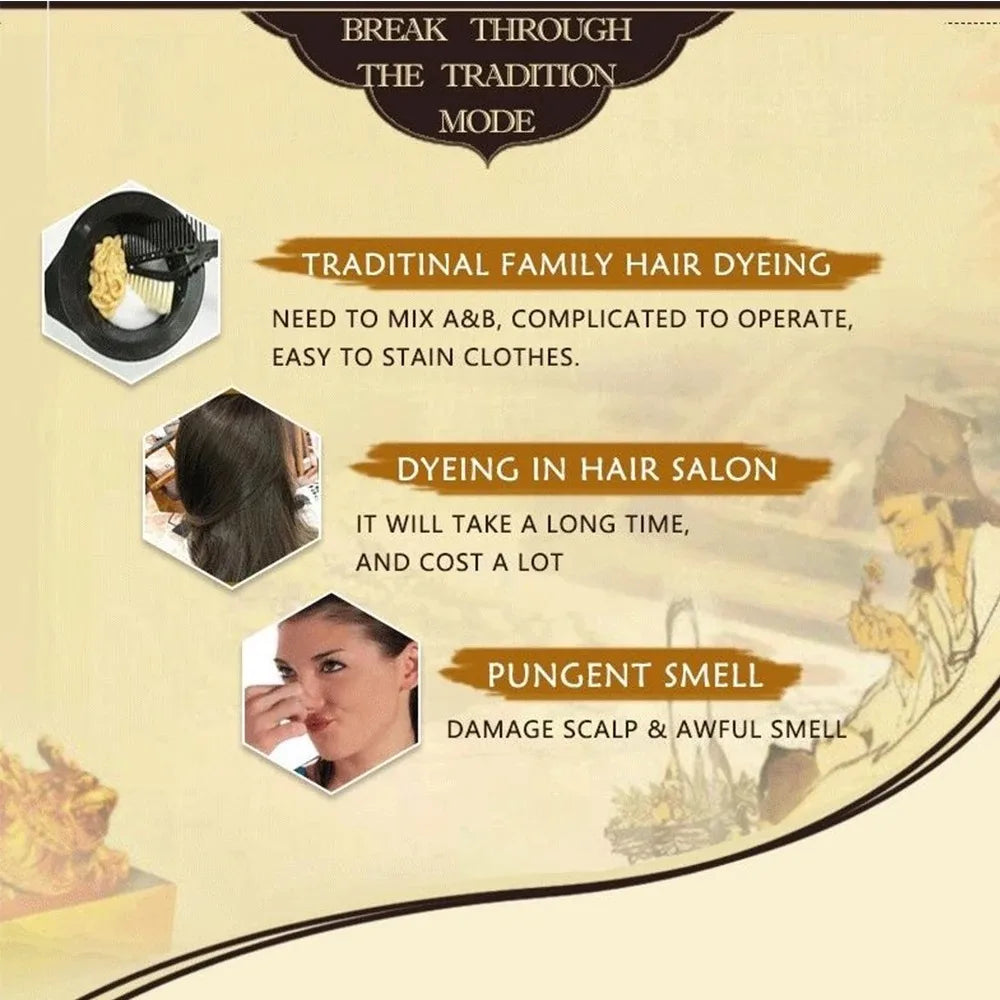 Black Hair Dye Shampoo – Natural Plant Formula Peaceful Pleasures Health and Wellness