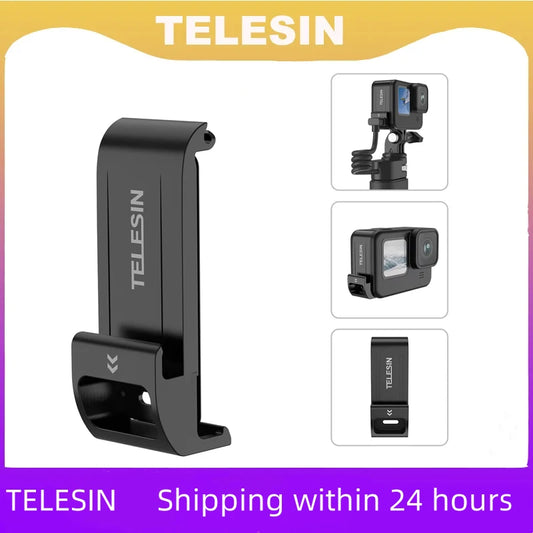 TELESIN For GoPro Hero 12 11 10 9 Waterproof Side Cover Easy Removable Type-C Charging Cover Port For Go Pro 9 10 11 12 Battery Peaceful Pleasures Health and Wellness