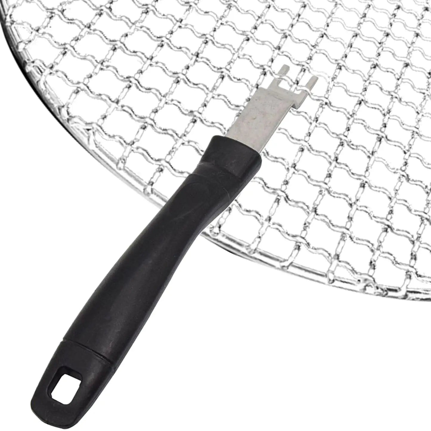 Stainless Steel Grill Grate Lifter Tool For Charcoal Grills BBQ Cooking Utensils For Backyard Barbecue Camping Picnic Travel Peaceful Pleasures Health and Wellness