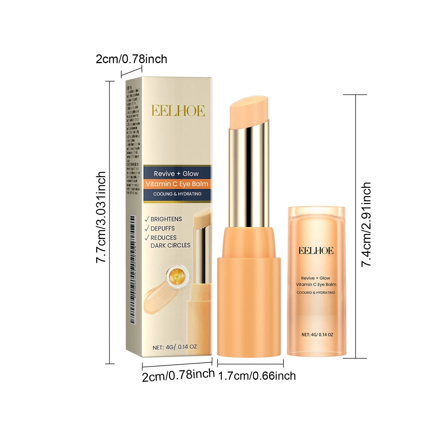 Vitamin C Eye Balm Stick – Dark Circles & Fine Lines