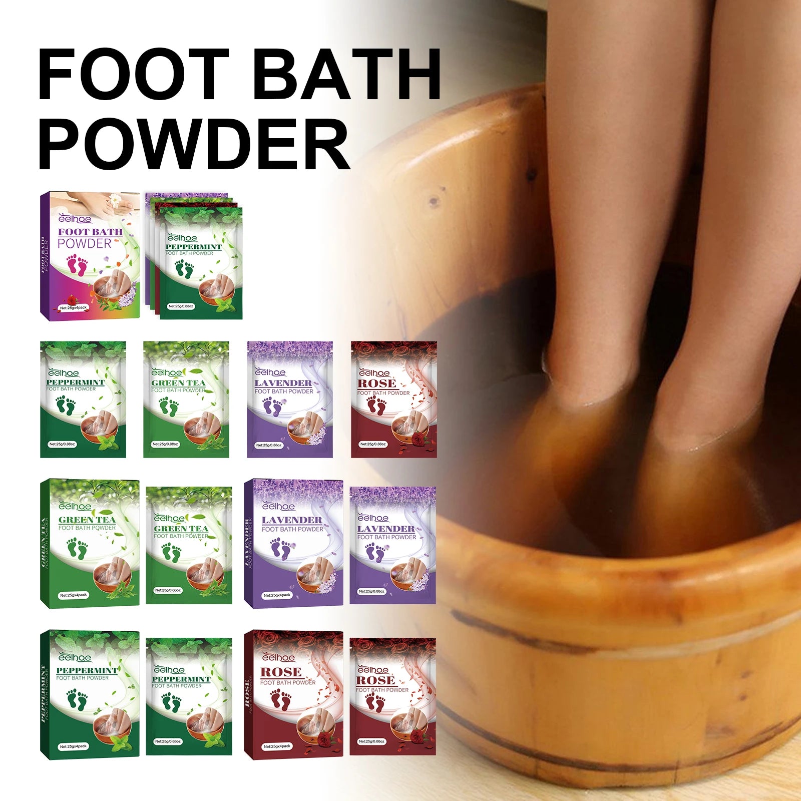 Foot Bath Salt Quickly Removing Dead Skin Soften Cuticles Reduce Foot Fatigue Discomfort Foot Care Spa Foot Exfoliation Therapy Peaceful Pleasures Health and Wellness
