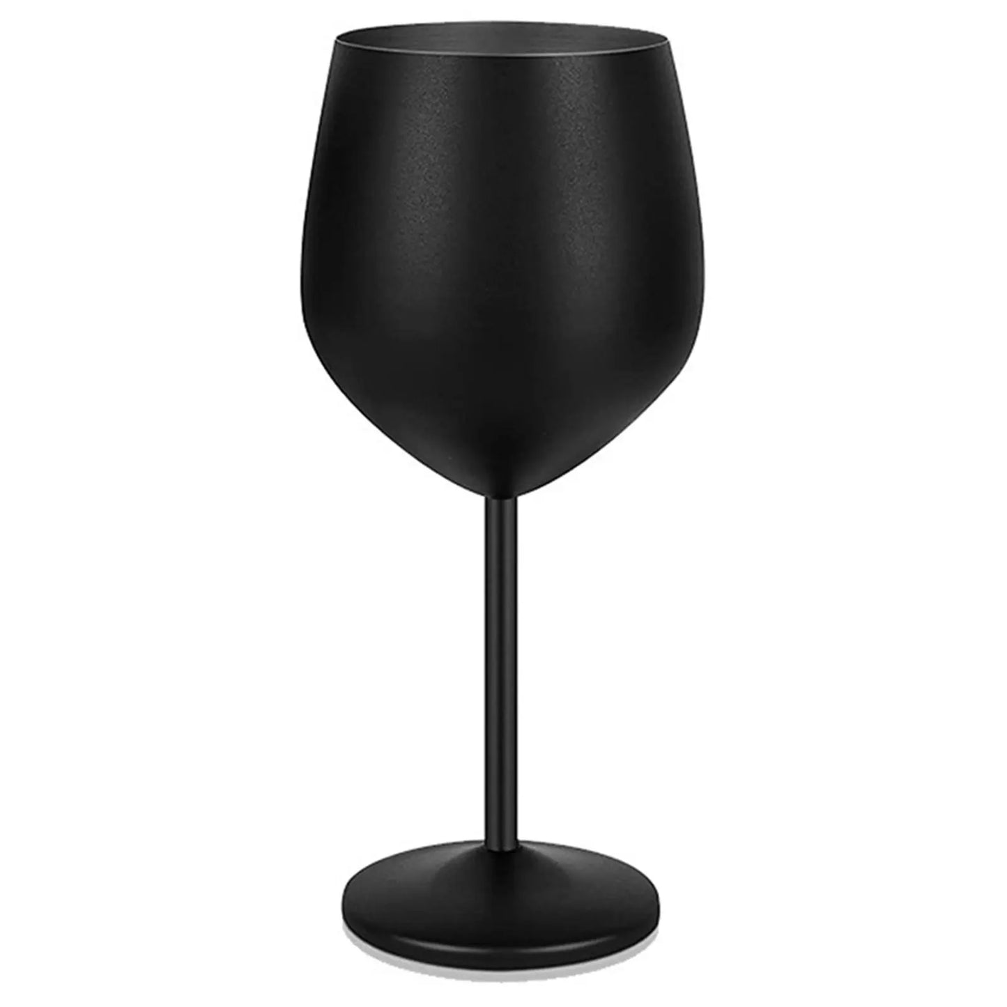 Stainless Steel Wine Glass Shatterproof Metal Glasses Red Wine Glasses Cocktail Glasses For Dinner Party Bar Champagne Flutes Peaceful Pleasures Health and Wellness Dumb Black