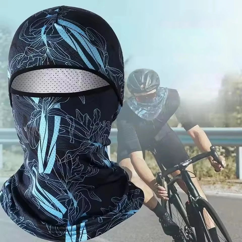 Summer Cool Ice Silk Balaclava - Full Face Cover with UV Protection for Cycling, Motorcycle & Outdoor Sports Peaceful Pleasures Health and Wellness