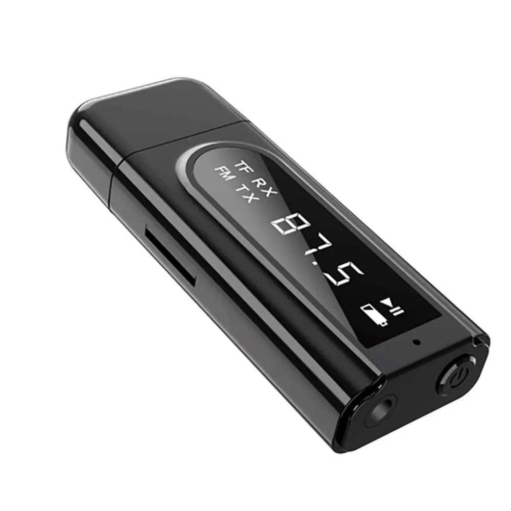 5-in-1 Bluetooth 5.0 FM Transmitter, MP3 Player & AUX Adapter