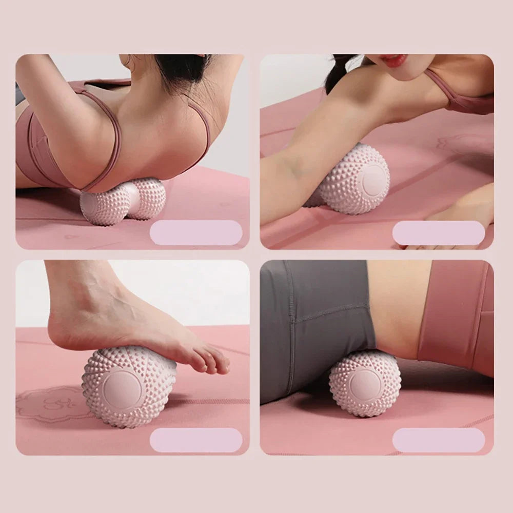 Peanut Massage Ball | TPE Fascia Yoga Ball for Back, Neck & Foot Fascia Massage Ball Peaceful Pleasures Health and Wellness