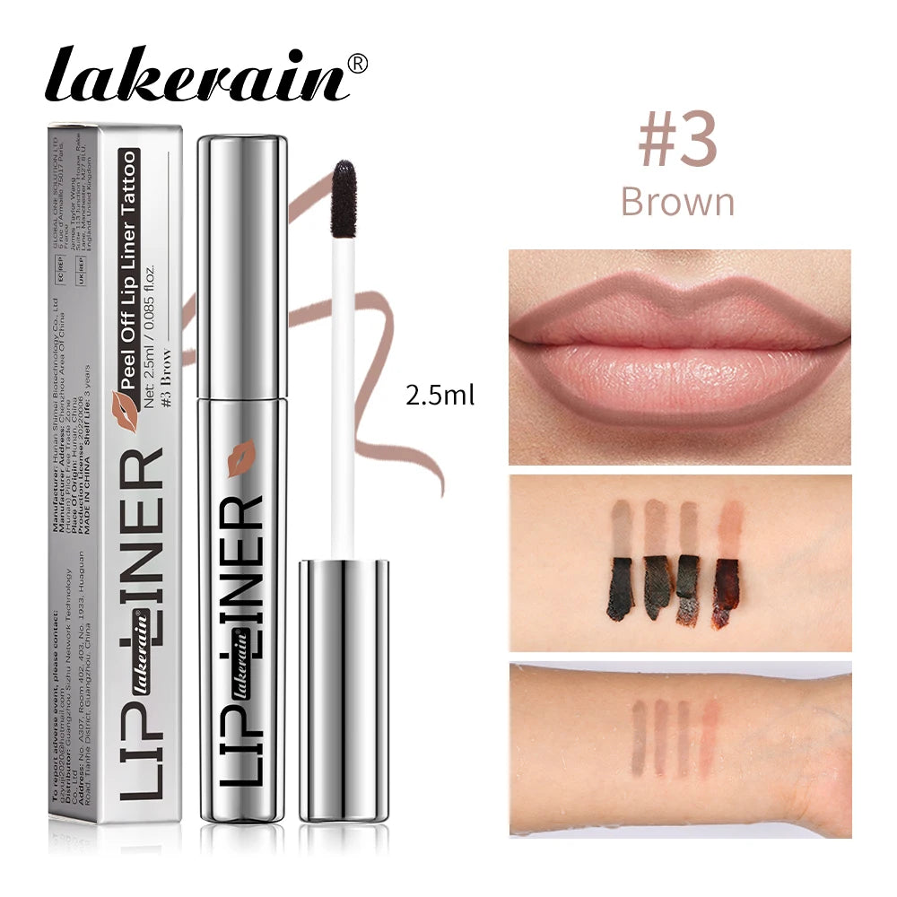 4colors Peel Off Lip Liner Waterproof Long Lasting Lipliner Pencil Moisturising Lips Gloss Tattoo Lipgloss Lipsticks Cosmetics Peaceful Pleasures Health and Wellness 03